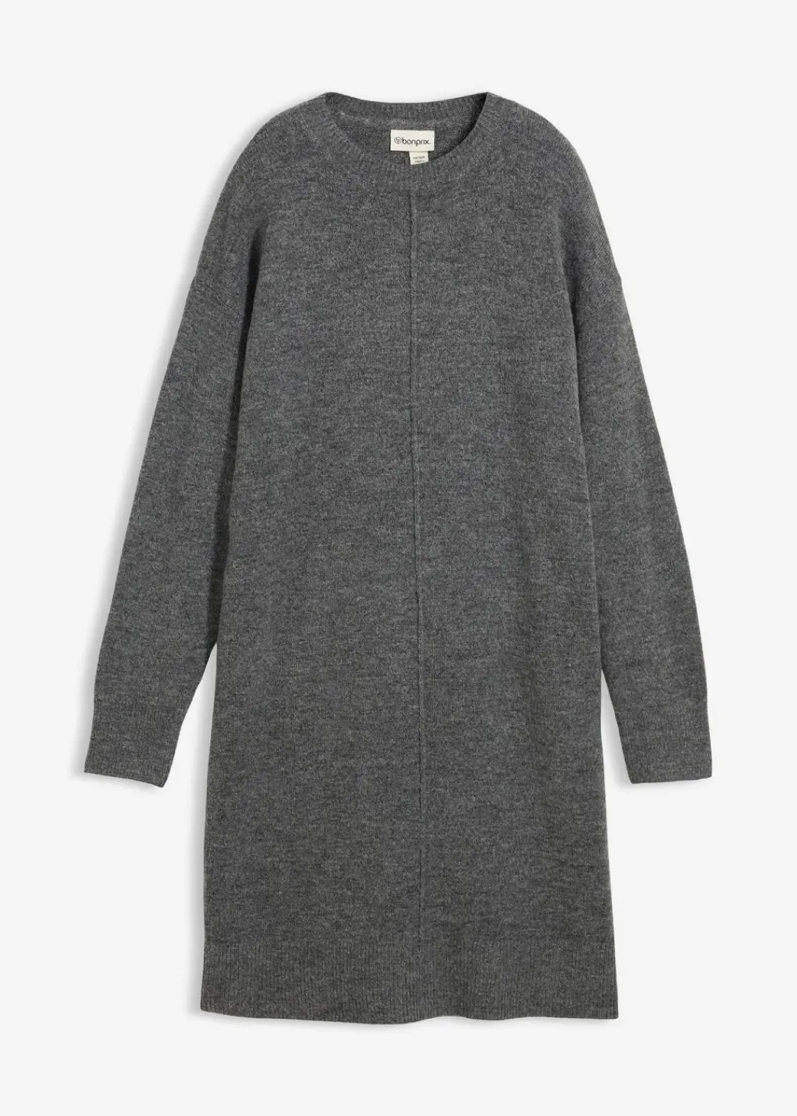 bonprix Bekleidung·Umstandsmode|Strickmode^Strickkleid anthrazit meliert