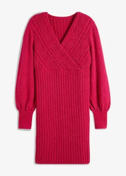 bonprix Bekleidung·Umstandsmode|Bekleidung·Pullover & Strickjacken^Strickkleid pink