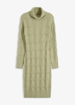 bonprix Bekleidung·Umstandsmode|Strickmode^Strickkleid hellgrün meliert