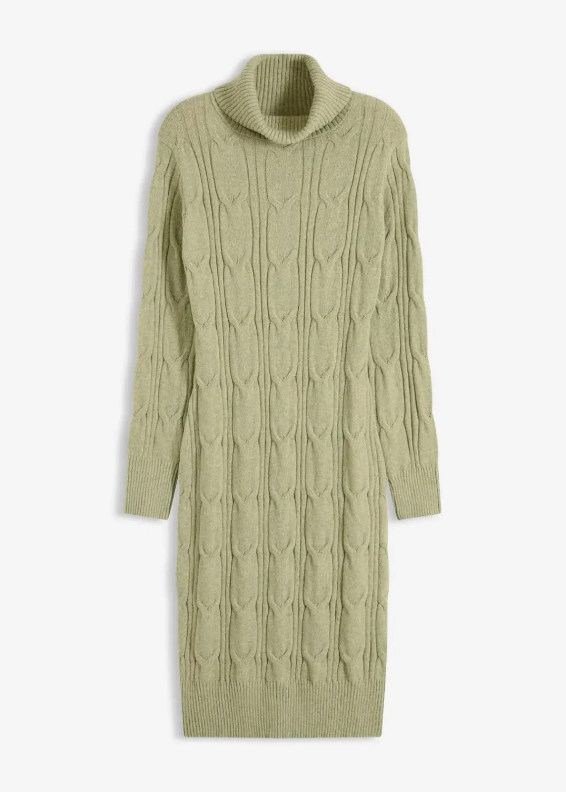 bonprix Bekleidung·Umstandsmode|Strickmode^Strickkleid hellgrün meliert