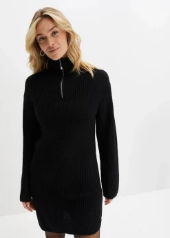 bonprix Bekleidung·Umstandsmode|Strickmode^Strickkleid schwarz