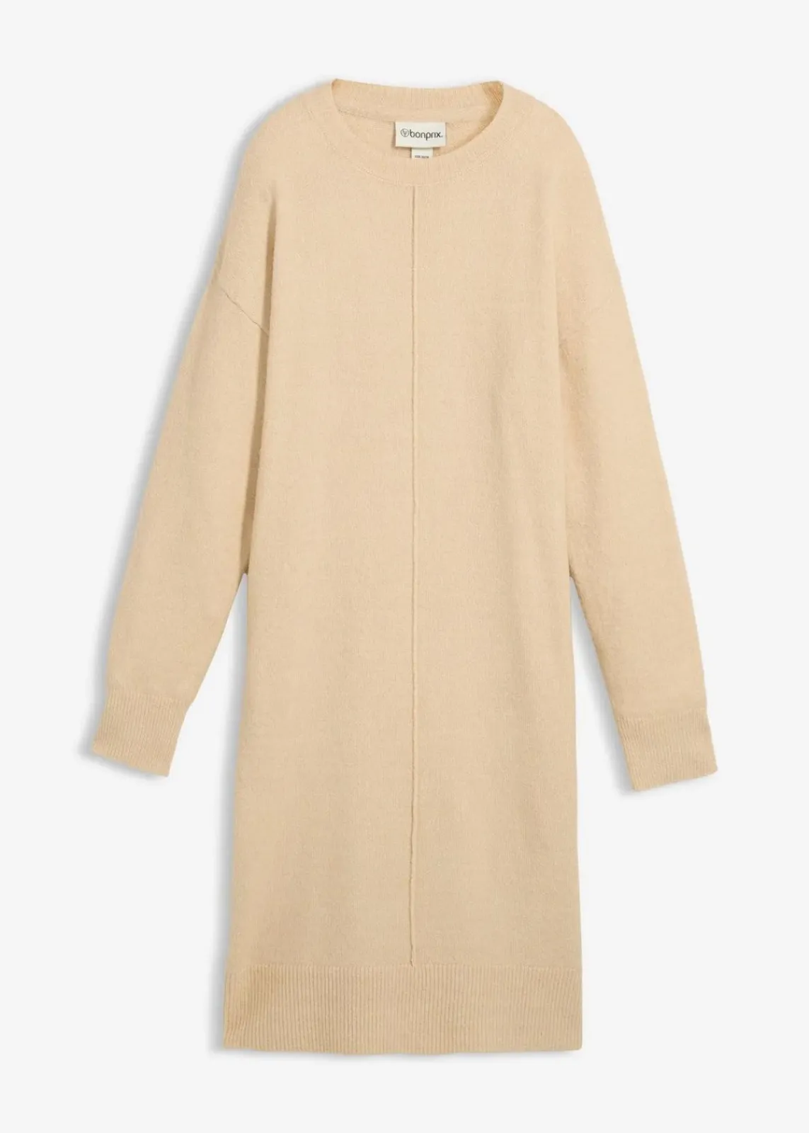 bonprix Bekleidung·Umstandsmode|Strickmode^Strickkleid kieselbeige meliert