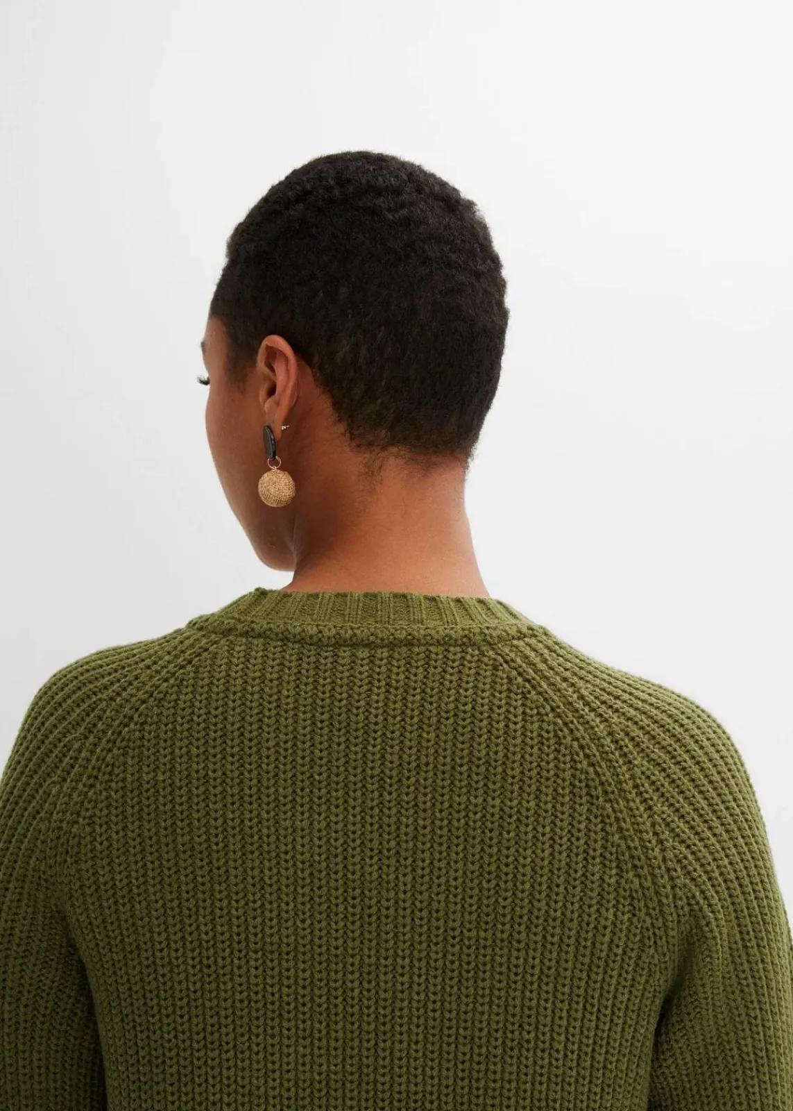 bonprix Bekleidung·Umstandsmode|Strickmode^Strickkleid dunkelkhaki