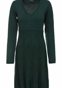 bonprix Bekleidung·Umstandsmode|Bekleidung·Pullover & Strickjacken^Strickkleid tiefgrün
