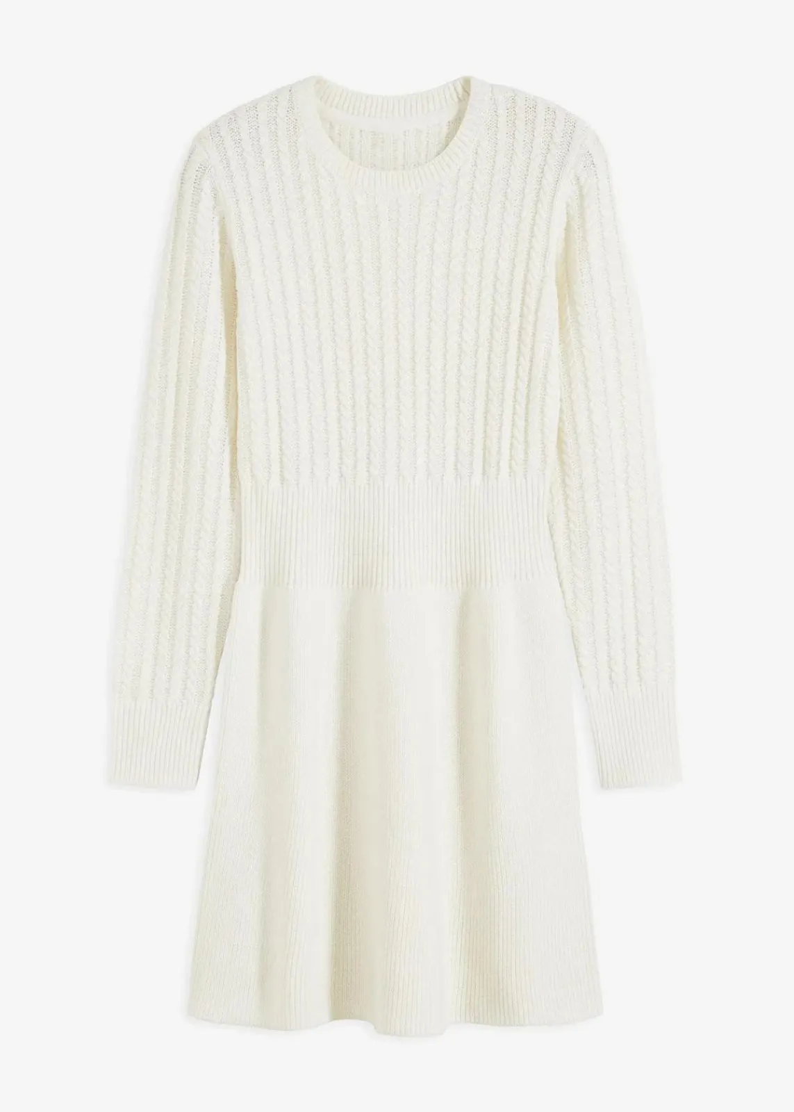 bonprix Bekleidung·Umstandsmode|Kleider^Strickkleid wollweiß