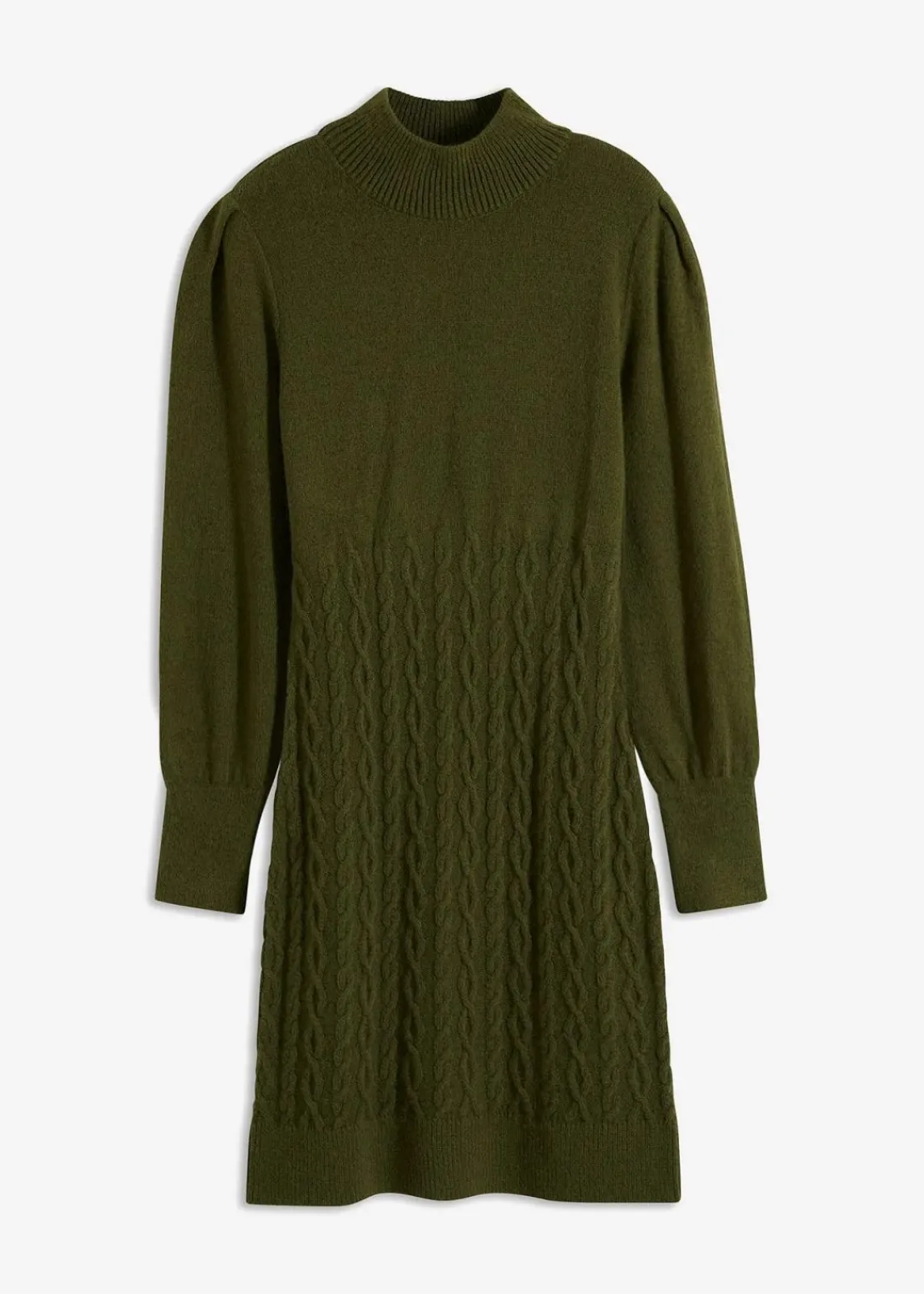 bonprix Strickmode|Kleider^Strickkleid khaki