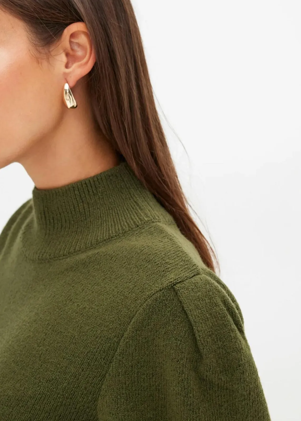 bonprix Strickmode|Kleider^Strickkleid khaki