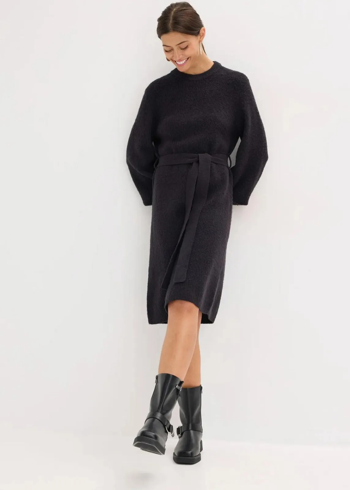 bonprix Bekleidung·Umstandsmode|Bekleidung·Pullover & Strickjacken^Strickkleid schwarz