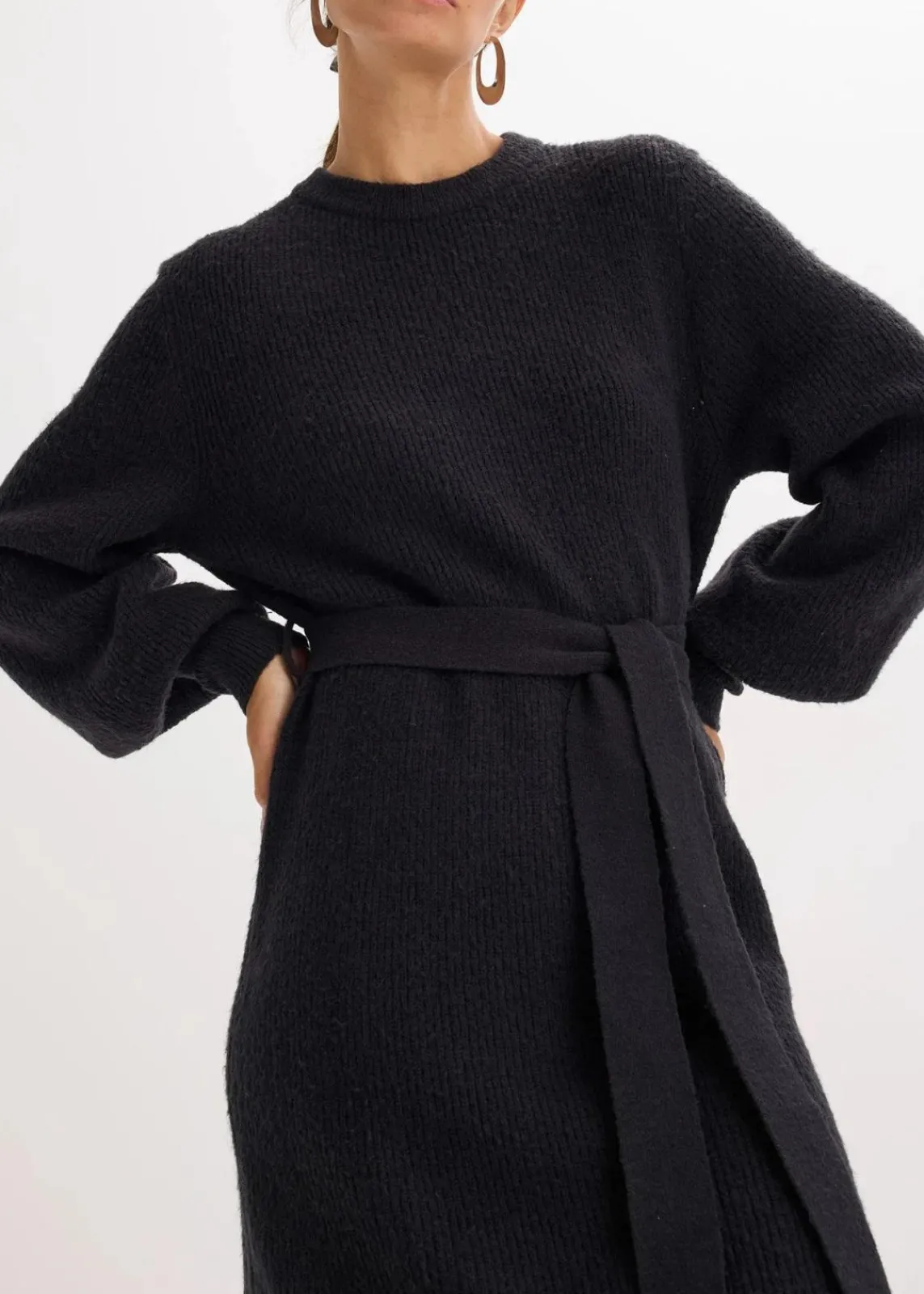 bonprix Bekleidung·Umstandsmode|Bekleidung·Pullover & Strickjacken^Strickkleid schwarz