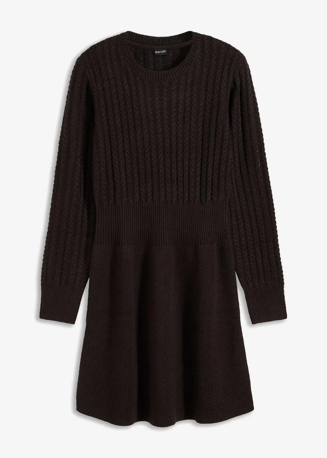 bonprix Bekleidung·Umstandsmode|Kleider^Strickkleid schwarz