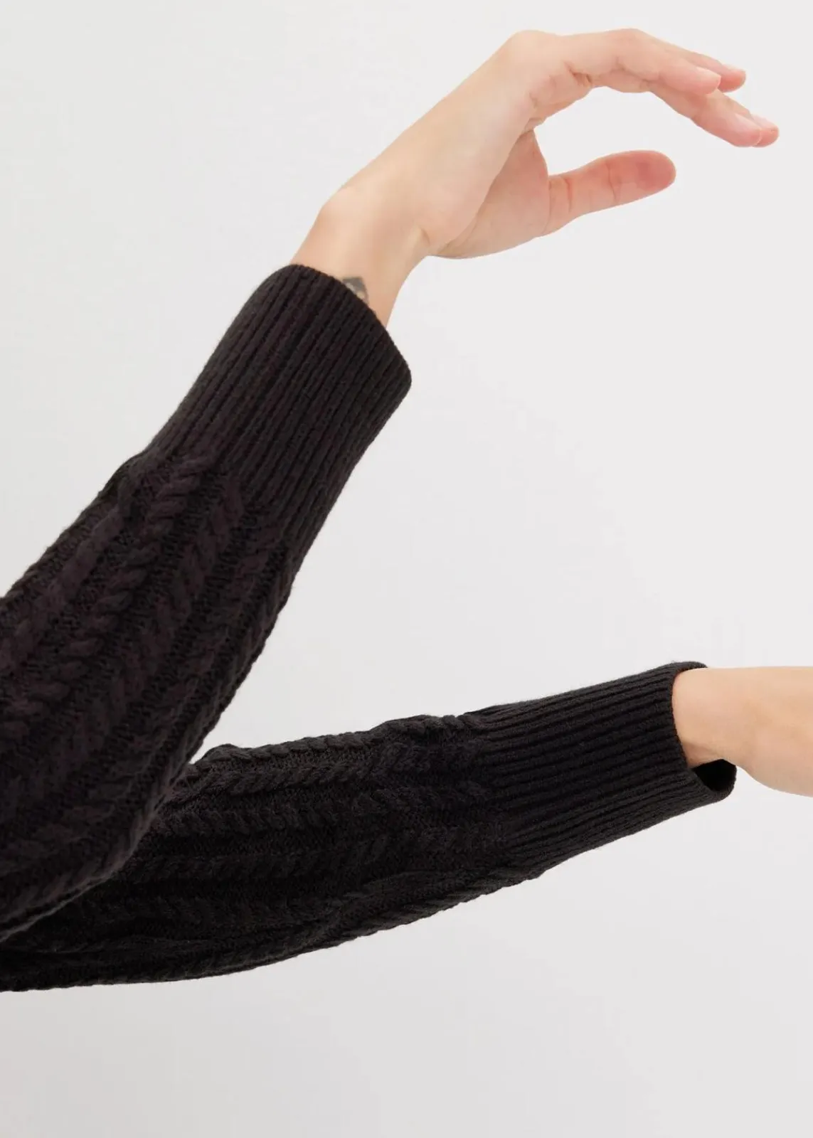 bonprix Bekleidung·Umstandsmode|Kleider^Strickkleid schwarz
