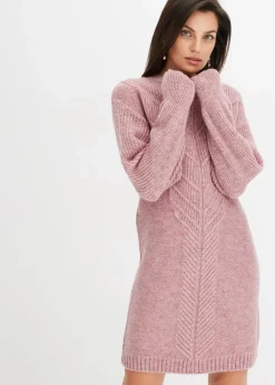 bonprix Kleider|Strickmode^Strickkleid rosa