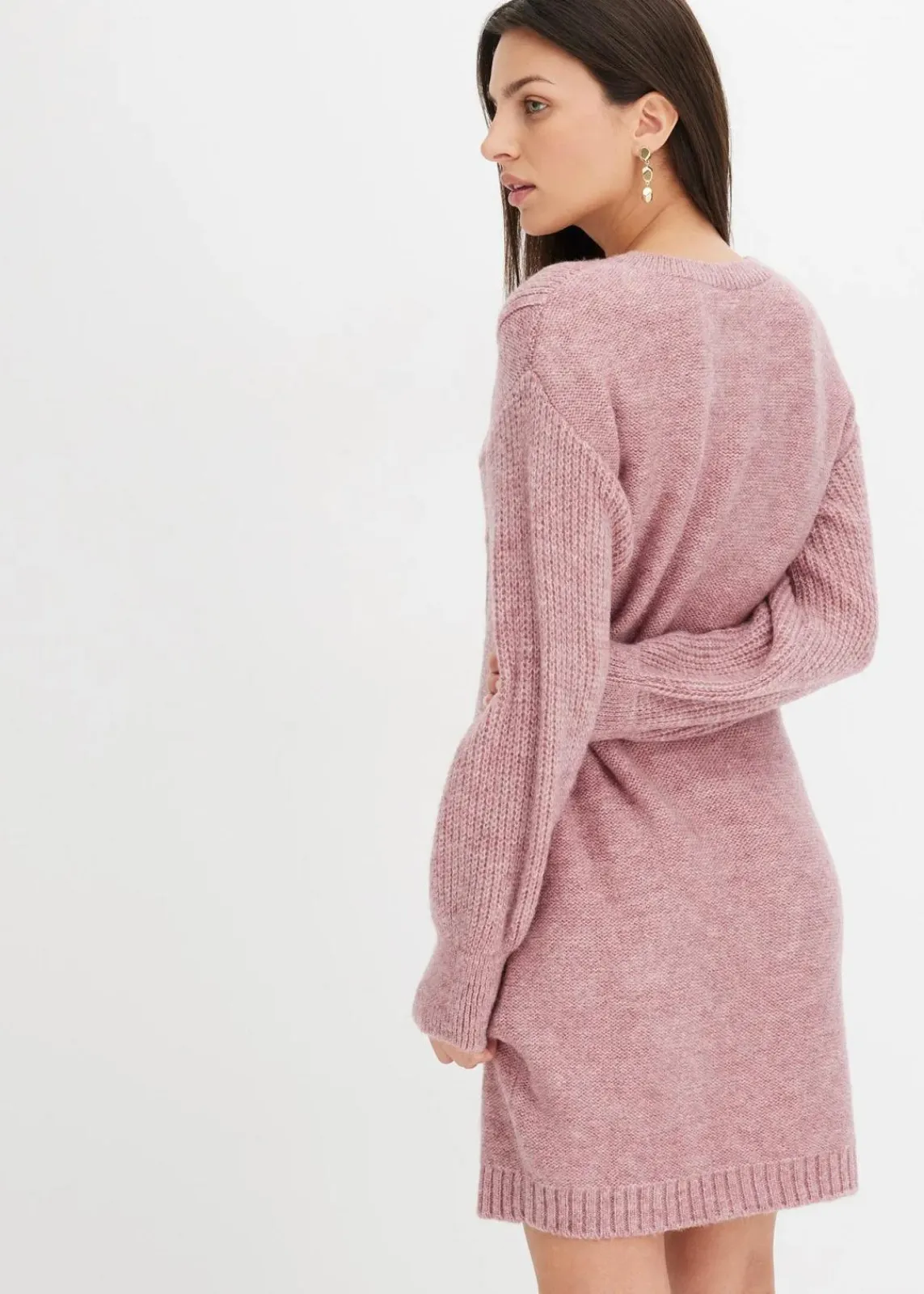 bonprix Kleider|Strickmode^Strickkleid rosa