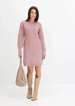 bonprix Kleider|Strickmode^Strickkleid rosa