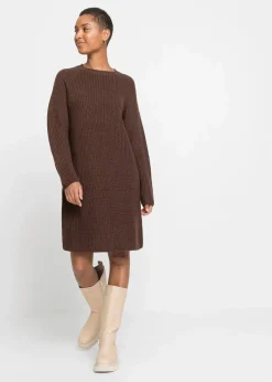 bonprix Bekleidung·Umstandsmode|Strickmode^Strickkleid braun