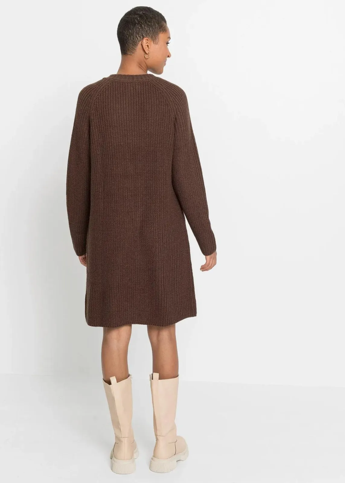 bonprix Bekleidung·Umstandsmode|Strickmode^Strickkleid braun