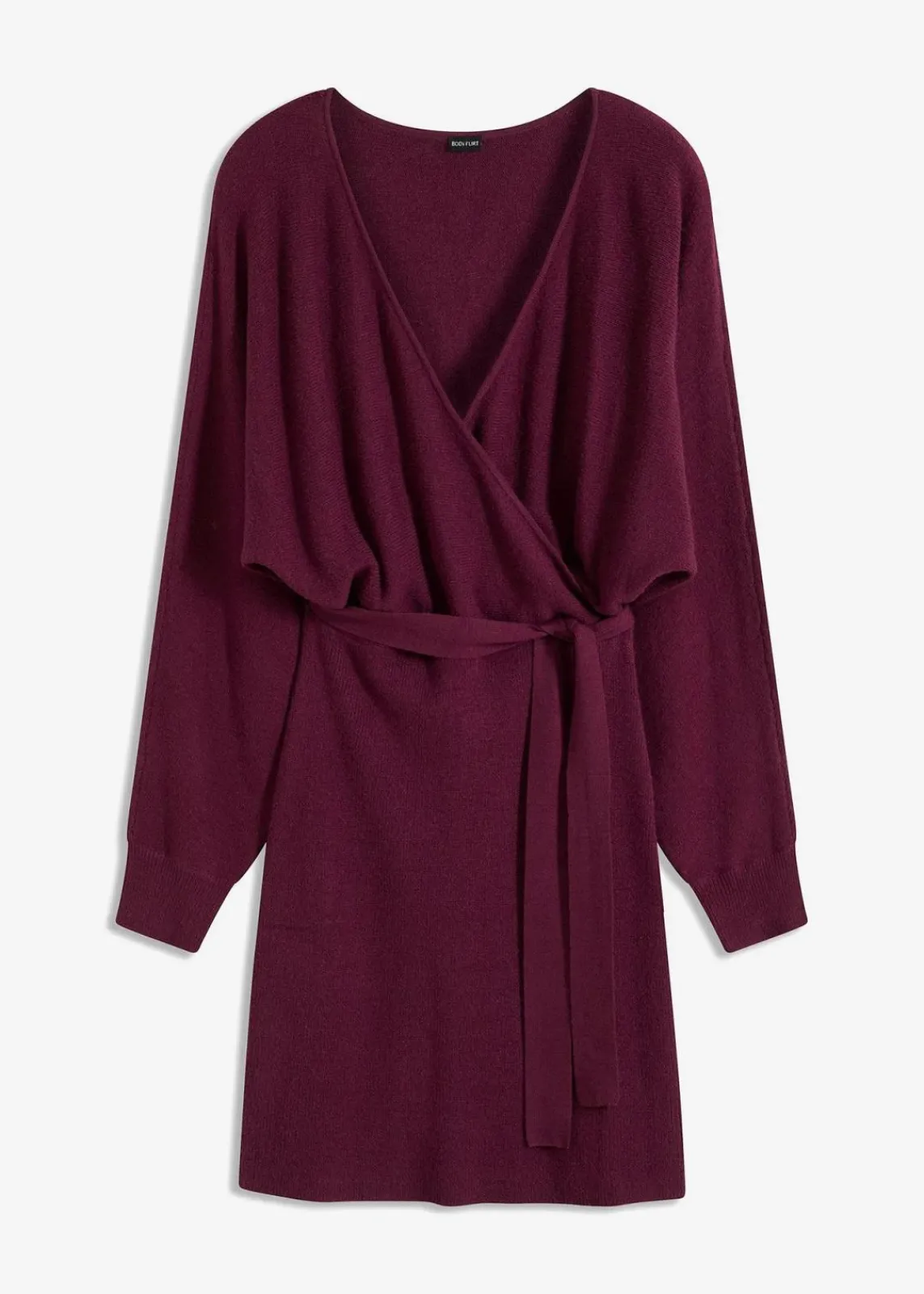bonprix Nachhaltigere Materialien|Bekleidung·Pullover & Strickjacken^Strickkleid aus Viskose-Mix aubergine