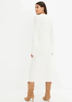 bonprix Bekleidung·Umstandsmode|Bekleidung·Pullover & Strickjacken^Strickkleid aus Bouclé wollweiß