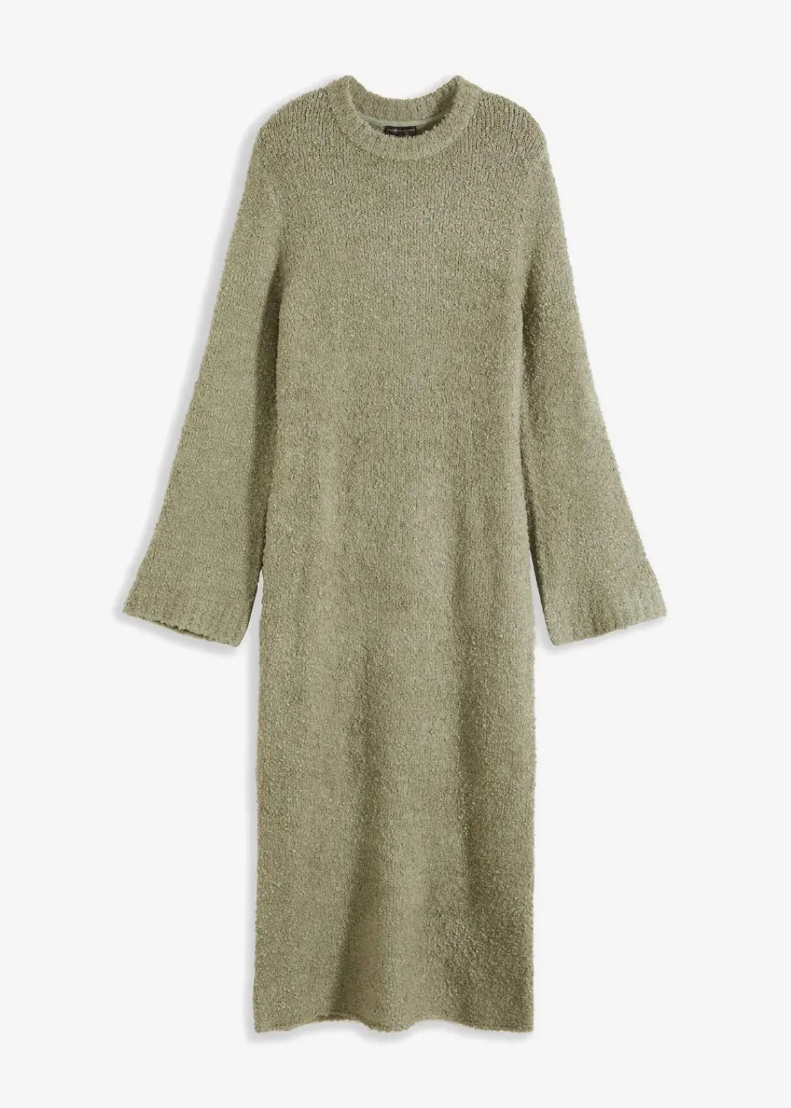 bonprix Kleider|Strickmode^Strickkleid aus Bouclé seegras