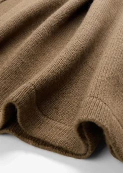 bonprix Kleider|Strickmode^Strickkleid aus Merinowolle walnussbraun