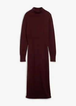 bonprix Bekleidung·Umstandsmode|Bekleidung·Pullover & Strickjacken^Strickkleid aus Merinowolle weinrot