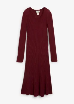 bonprix Bekleidung·Umstandsmode|Bekleidung·Pullover & Strickjacken^Strickkleid aus Merinowolle ahornrot