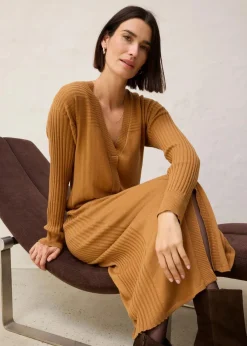 bonprix Bekleidung·Umstandsmode|Strickmode^Strickkleid aus Merinowolle haselnuss