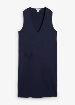 bonprix Bekleidung·Umstandsmode|Strickmode^Strickkleid aus reiner Baumwolle dunkelblau