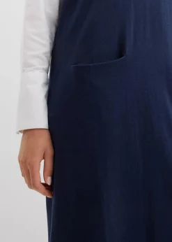 bonprix Bekleidung·Umstandsmode|Strickmode^Strickkleid aus reiner Baumwolle dunkelblau