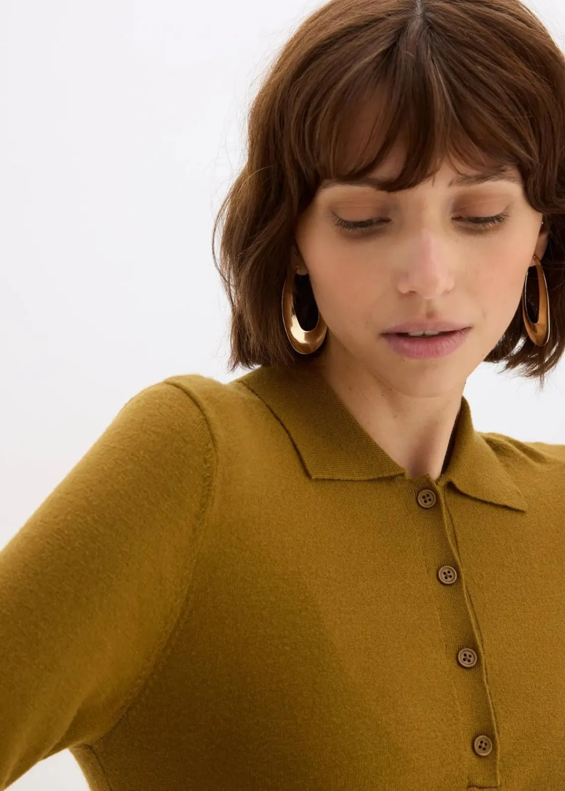 bonprix Bekleidung·Umstandsmode|Bekleidung·Pullover & Strickjacken^Strickkleid aus softem Viskose-Mix mistelgrün