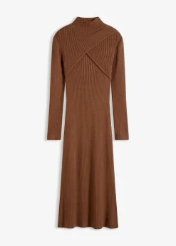 bonprix Bekleidung·Umstandsmode|Bekleidung·Pullover & Strickjacken^Strickkleid aus softem Viskose-Mix pimentbraun