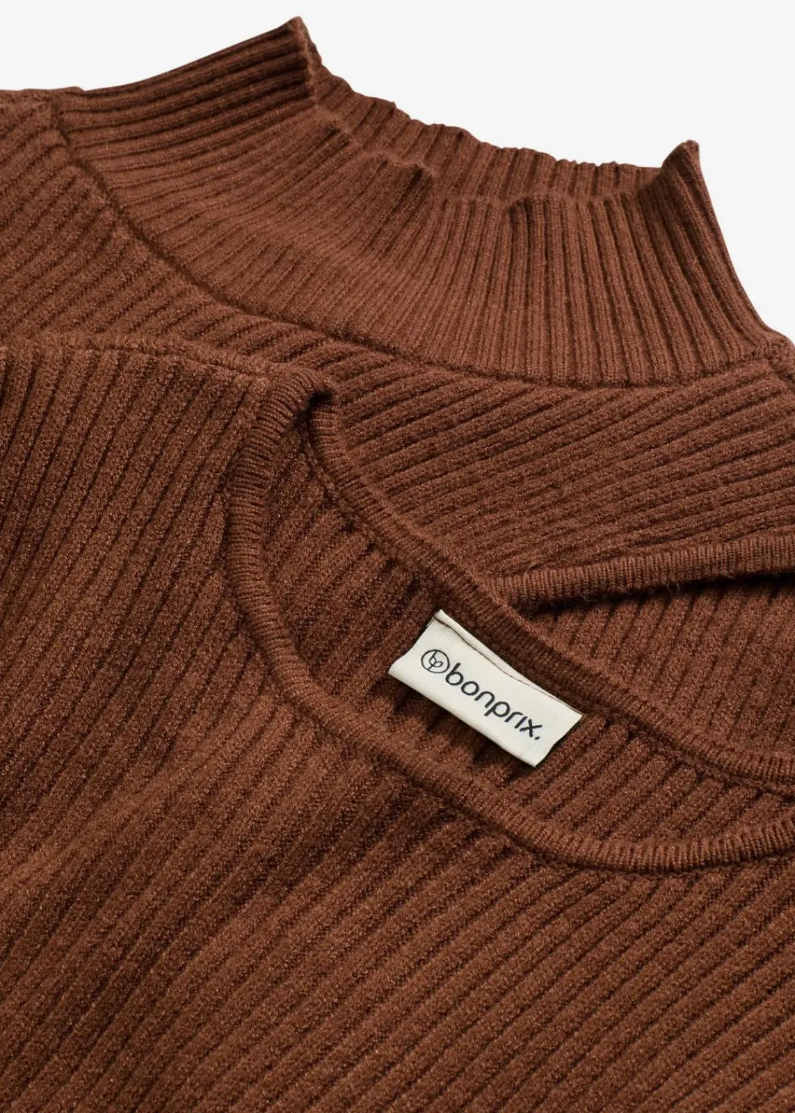 bonprix Bekleidung·Umstandsmode|Bekleidung·Pullover & Strickjacken^Strickkleid aus softem Viskose-Mix pimentbraun