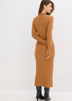 bonprix Bekleidung·Umstandsmode|Strickmode^Strickkleid aus softem Viskose-Mix haselnuss