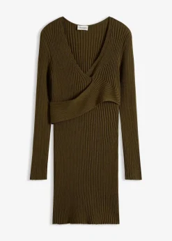 bonprix Bekleidung·Umstandsmode|Bekleidung·Pullover & Strickjacken^Strickkleid aus Viskose-Mix erdoliv