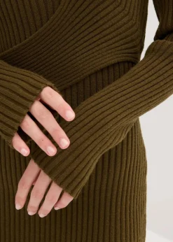 bonprix Bekleidung·Umstandsmode|Bekleidung·Pullover & Strickjacken^Strickkleid aus Viskose-Mix erdoliv