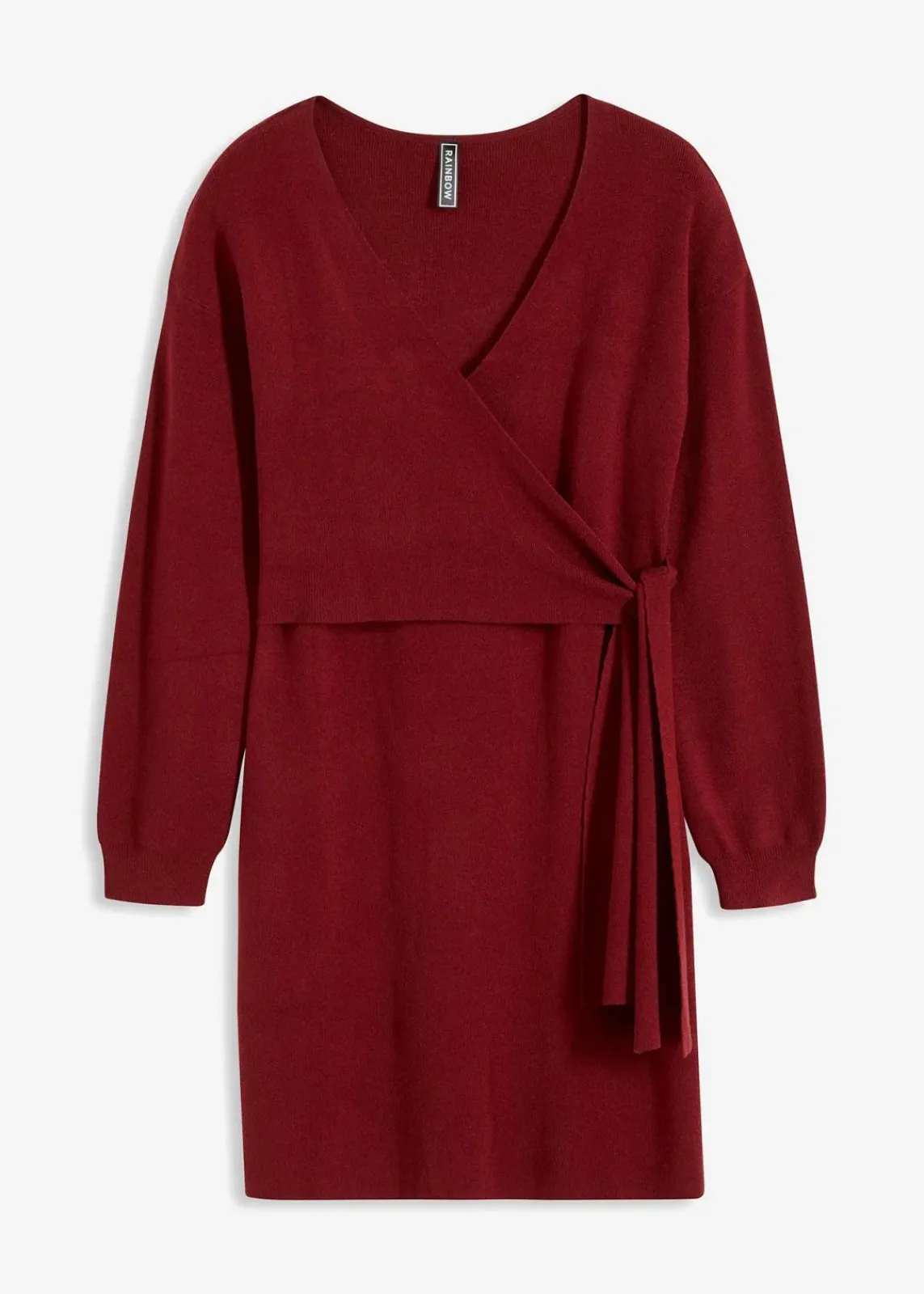 bonprix Bekleidung·Umstandsmode|Bekleidung·Pullover & Strickjacken^Strickkleid aus Viskose-Mix kastanienrot