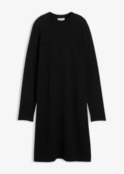 bonprix Bekleidung·Umstandsmode|Strickmode^Strickkleid in A-Linie schwarz