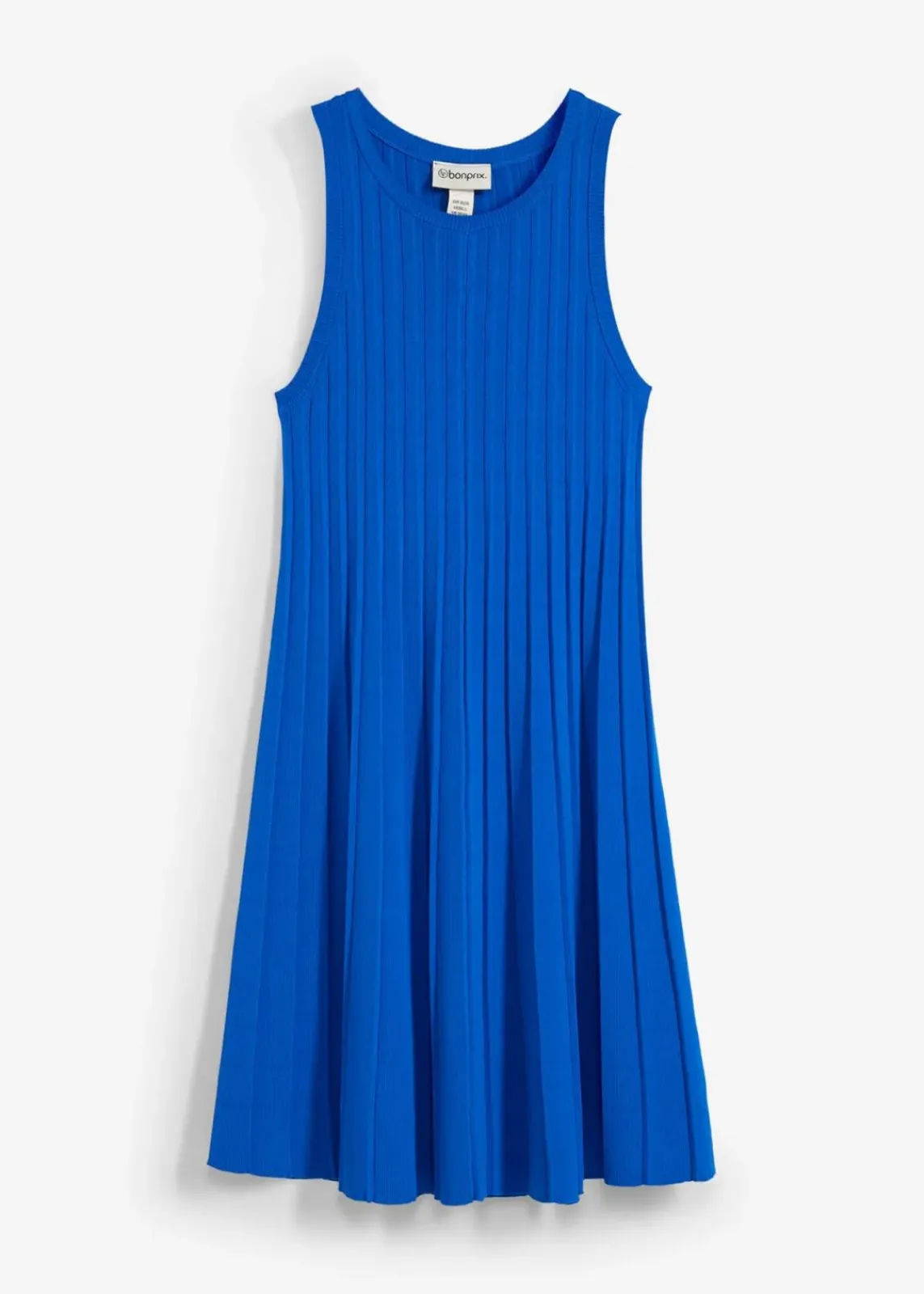 bonprix Strickmode|Kleider^Strickkleid in A-Linie aus Viskose-Mix azurblau