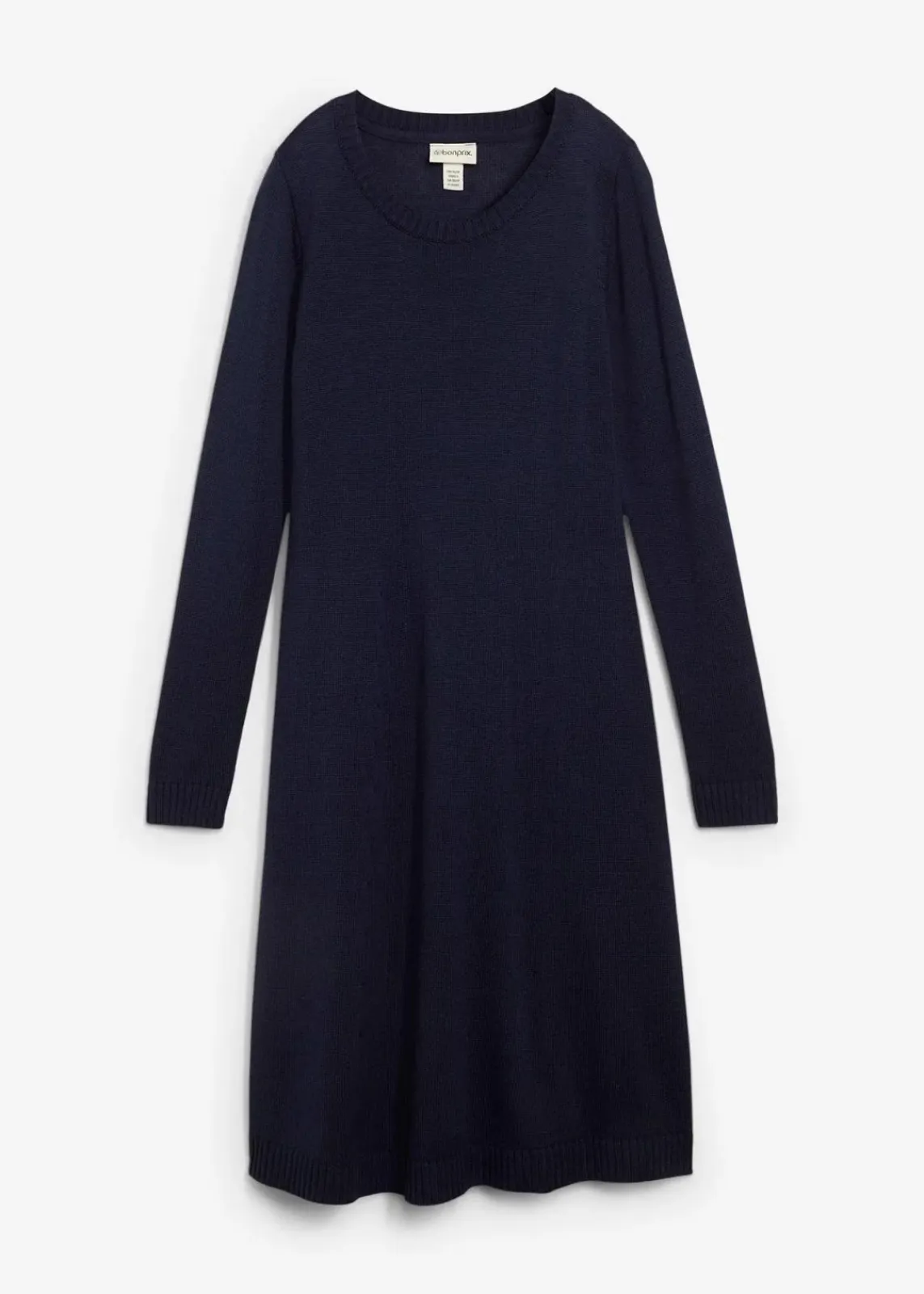 bonprix Bekleidung·Umstandsmode|Bekleidung·Röcke^Strickkleid in ausgestellter Form dunkelblau