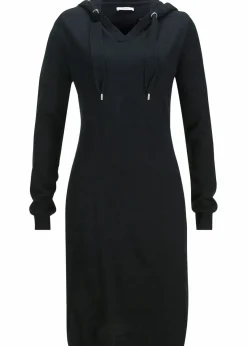 bonprix Bekleidung·Umstandsmode|Bekleidung·Pullover & Strickjacken^Strickkleid mit Kapuze schwarz