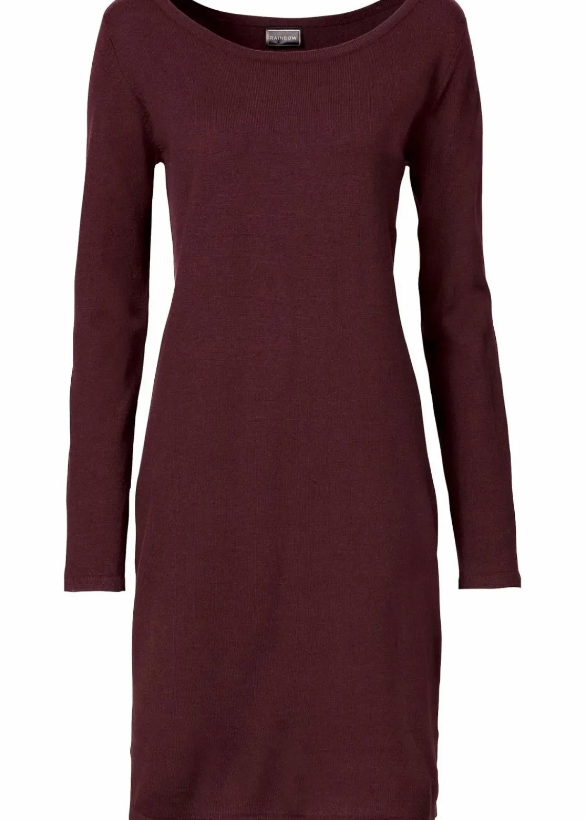 bonprix Bekleidung·Umstandsmode|Strickmode^Strickkleid mit legerem Schnitt dunkelrot
