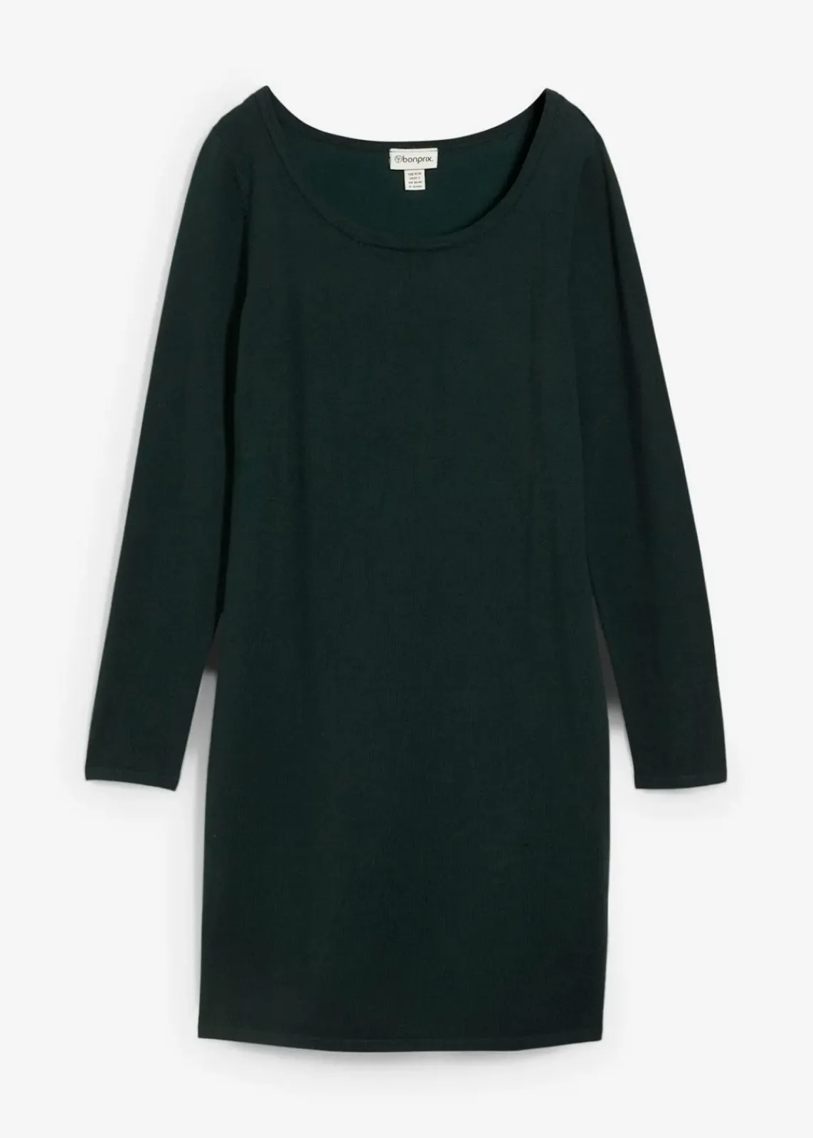 bonprix Bekleidung·Umstandsmode|Strickmode^Strickkleid mit legerem Schnitt tiefgrün