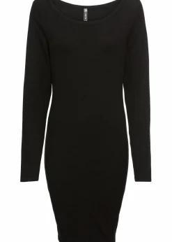 bonprix Basics|Bekleidung·Pullover & Strickjacken^Strickkleid mit legerem Schnitt schwarz