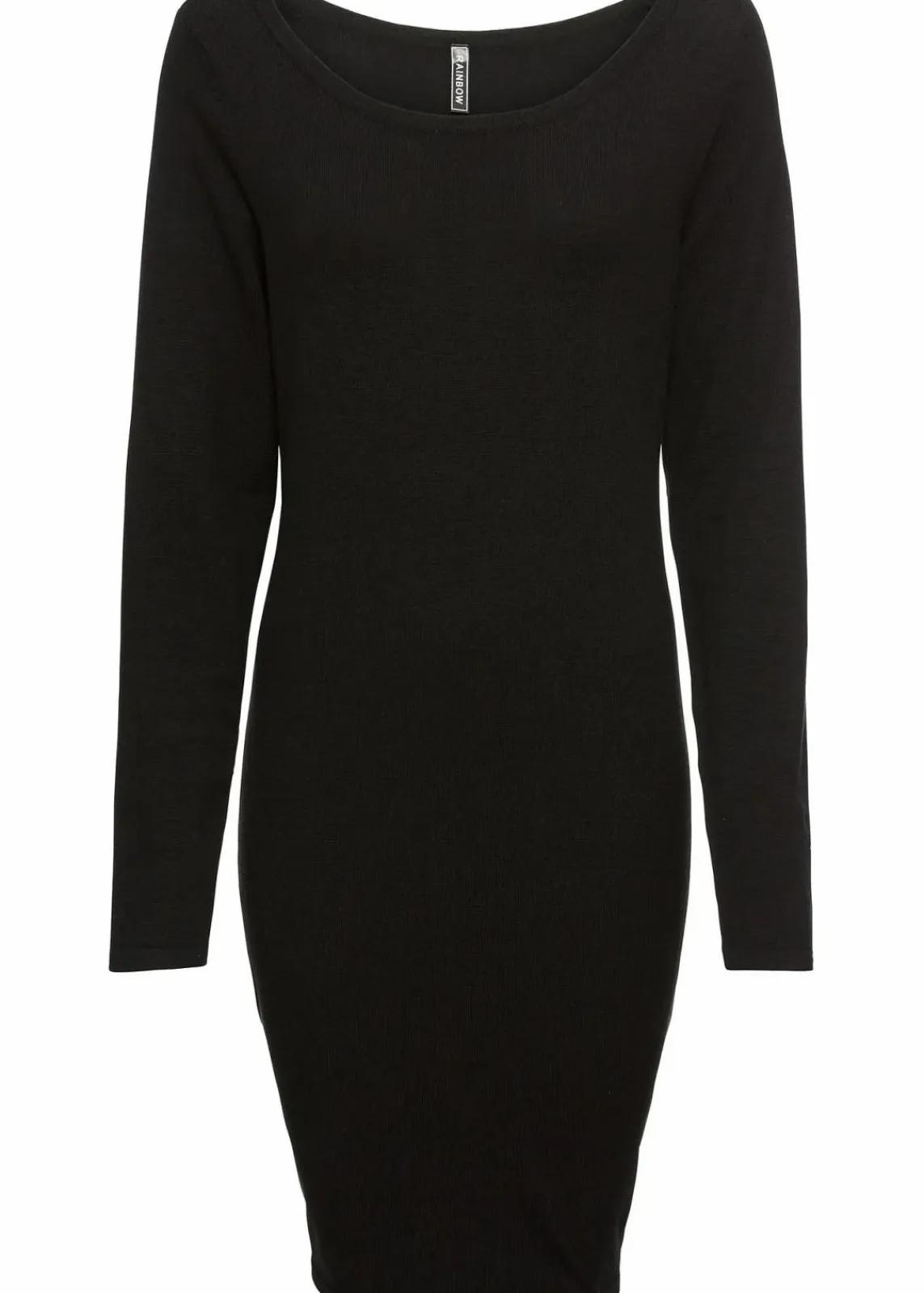 bonprix Basics|Bekleidung·Pullover & Strickjacken^Strickkleid mit legerem Schnitt schwarz