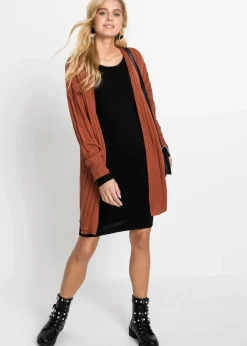 bonprix Basics|Bekleidung·Pullover & Strickjacken^Strickkleid mit legerem Schnitt schwarz