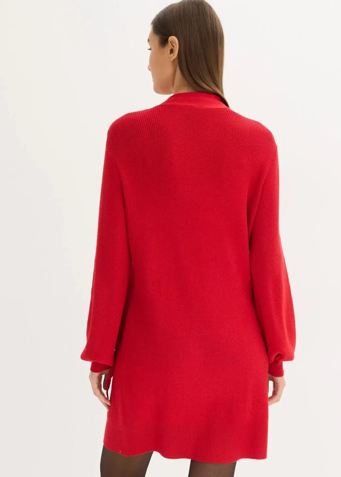 bonprix Bekleidung·Umstandsmode|Strickmode^Strickkleid mit Schleife aus softem Viskose-Mix salsarot