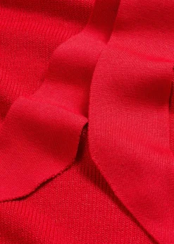 bonprix Bekleidung·Umstandsmode|Strickmode^Strickkleid mit Schleife aus softem Viskose-Mix salsarot