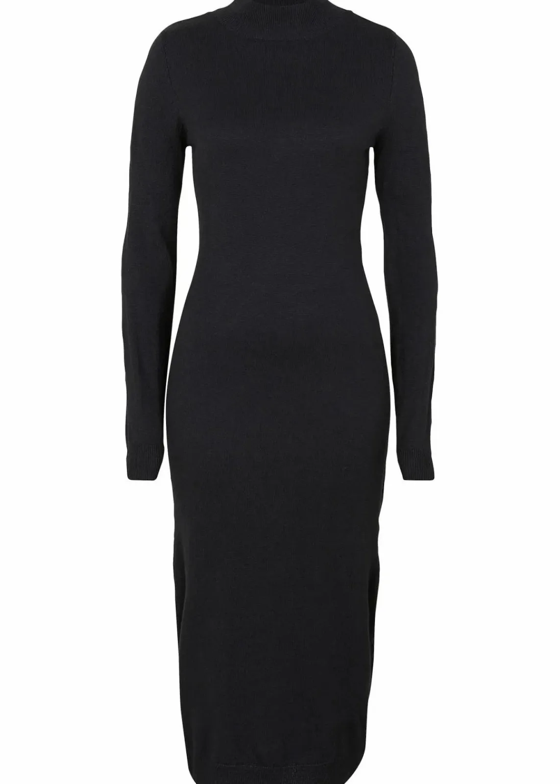 bonprix Bekleidung·Umstandsmode|Strickmode^Strickkleid mit Stehkragen schwarz