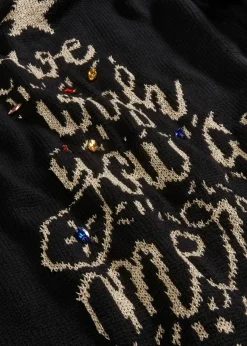 bonprix Bekleidung·Umstandsmode|Bekleidung·Pullover & Strickjacken^Strickkleid mit Weihnachtsmotiv schwarz