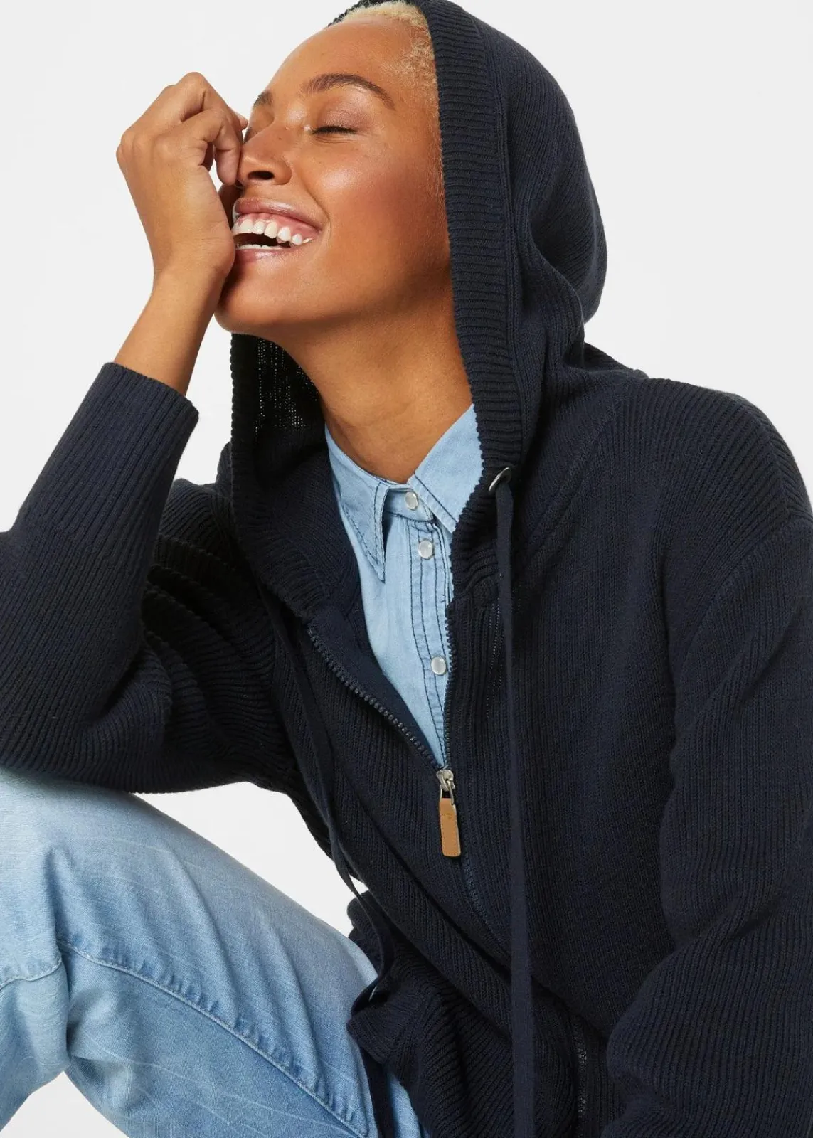 bonprix Bekleidung·Umstandsmode|Bekleidung·Jeans^Strickmantel dunkelblau